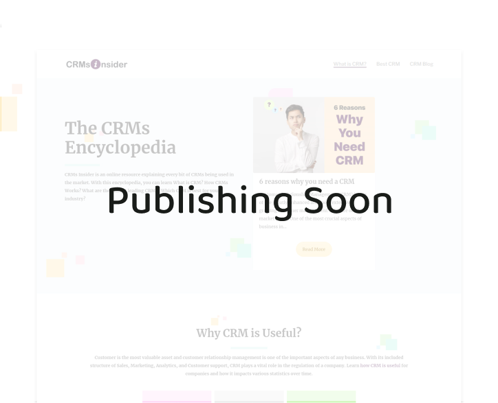 CRMsInsider Website Project Image
