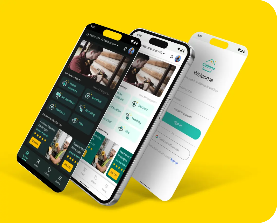 Cabana App UI Project Cover Image
